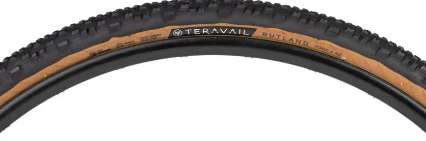 Teravail Rutland Tire - 700 x 42 Tubeless Folding Tan Durable