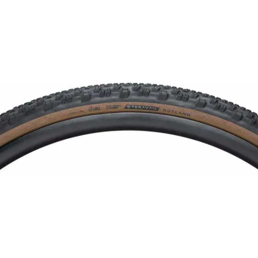 Teravail Rutland Tire - 700 x 38 Tubeless Folding Tan Light and Supple