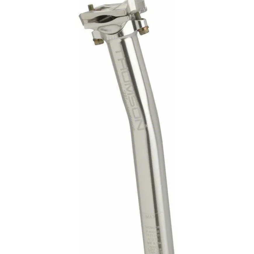 Thomson Masterpiece Setback Seatpost: 27.2 x 330mm - Silver