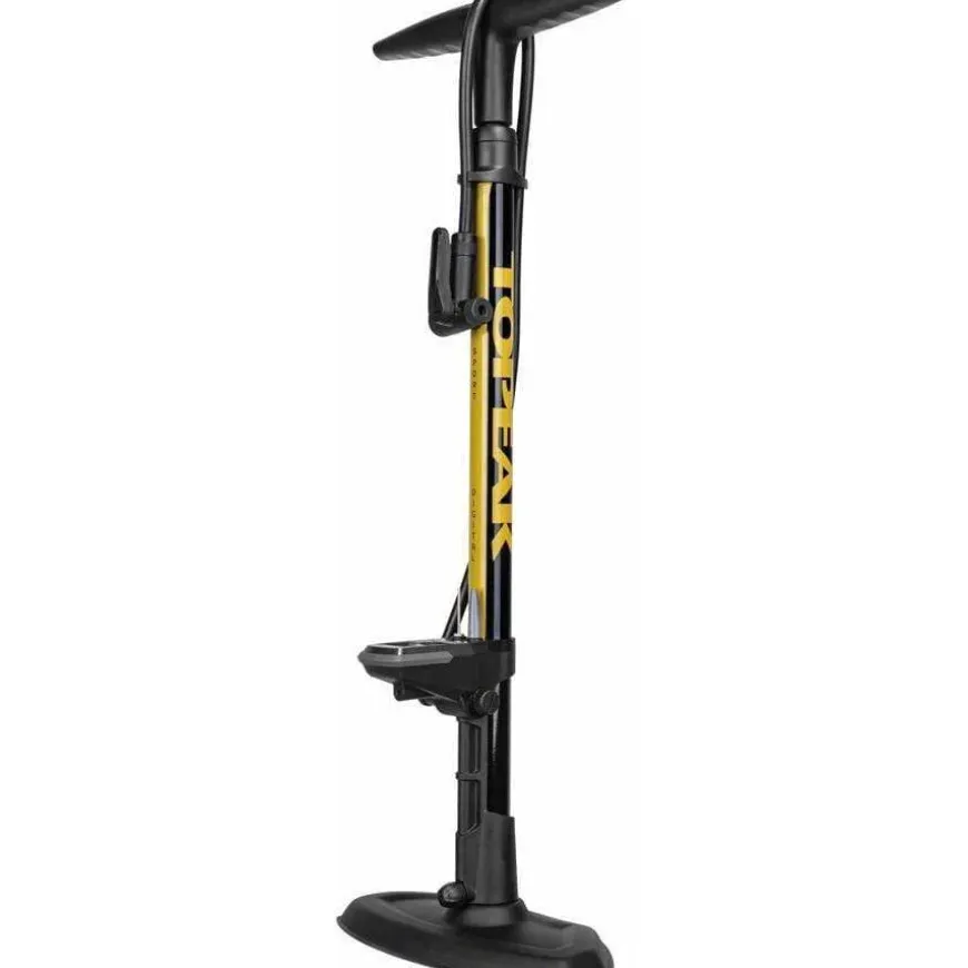 Topeak JoeBlow Sport Digital Floor Pump - 160psi / 11bar Digital Gauge, TwinHead DX5, Black/Yellow