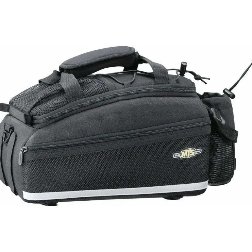 Topeak MTS Strap Mount TrunkBag DXP Rack Bag with Expandable Panniers - 22.6 Liter, Black