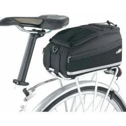 Topeak MTS Strap Mount TrunkBag DXP Rack Bag with Expandable Panniers - 22.6 Liter, Black