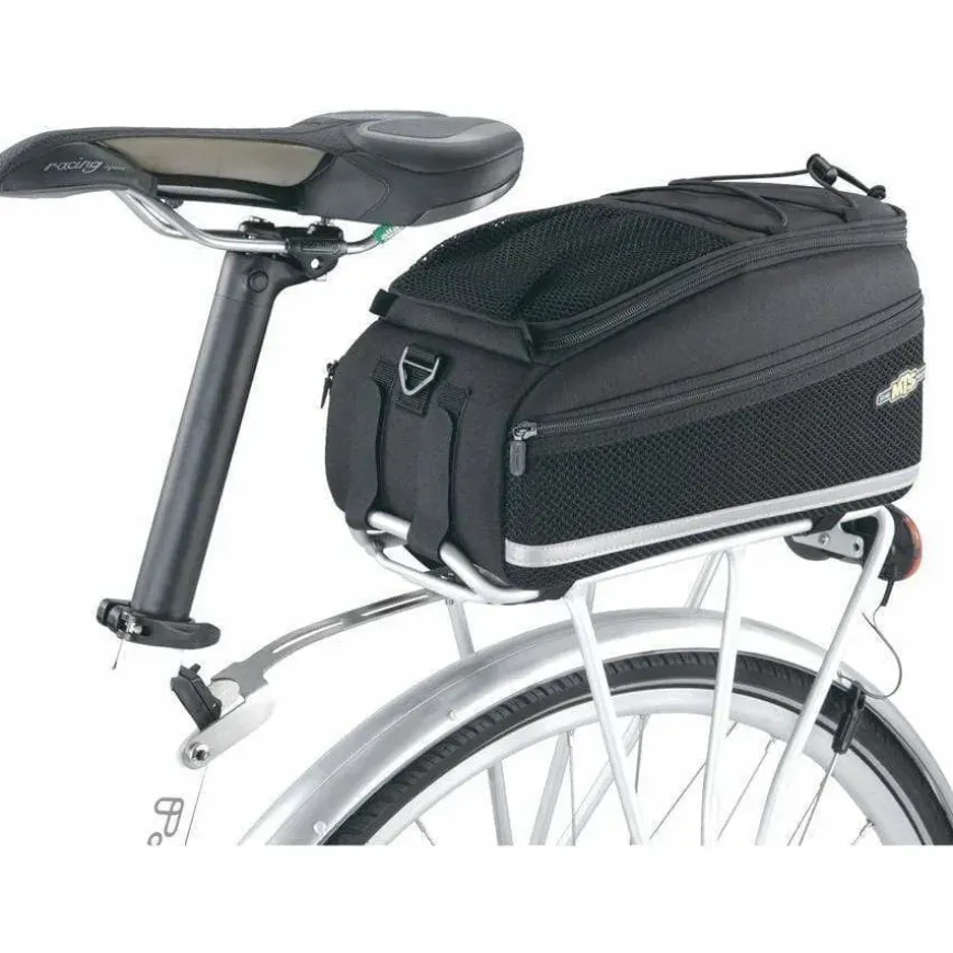 Topeak MTS Strap Mount TrunkBag DXP Rack Bag with Expandable Panniers - 22.6 Liter, Black