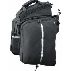 Topeak MTS Strap Mount TrunkBag DXP Rack Bag with Expandable Panniers - 22.6 Liter, Black