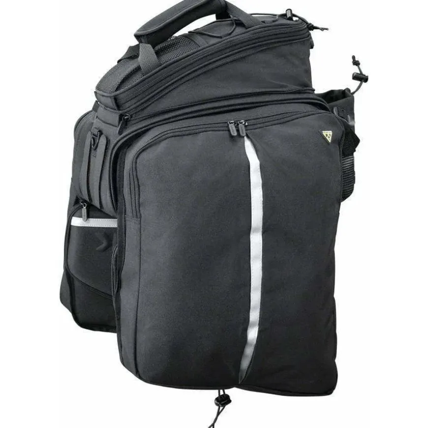 Topeak MTS Strap Mount TrunkBag DXP Rack Bag with Expandable Panniers - 22.6 Liter, Black