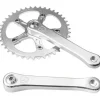 Velo Orange 1-Speed Bicycle Crankset - 175mm, 42t, Square Taper JIS Spindle Interface, Polished Aluminum