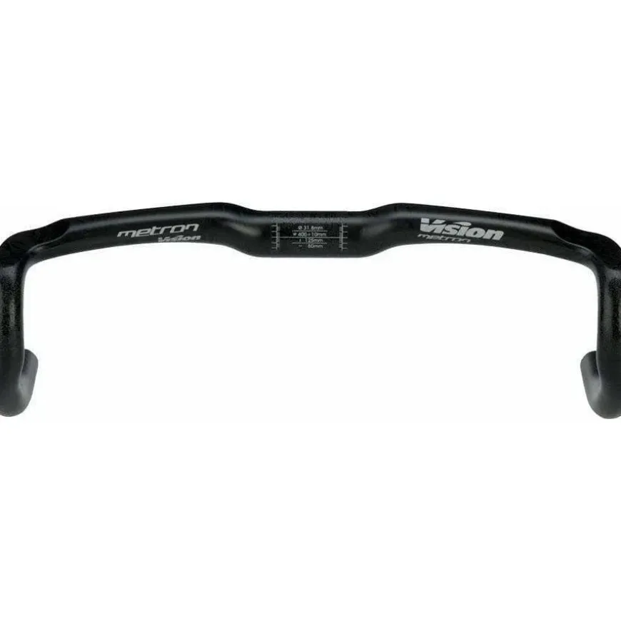 Vision Metron 4D Drop Handlebar - Carbon, 31.8mm, 44cm, Black