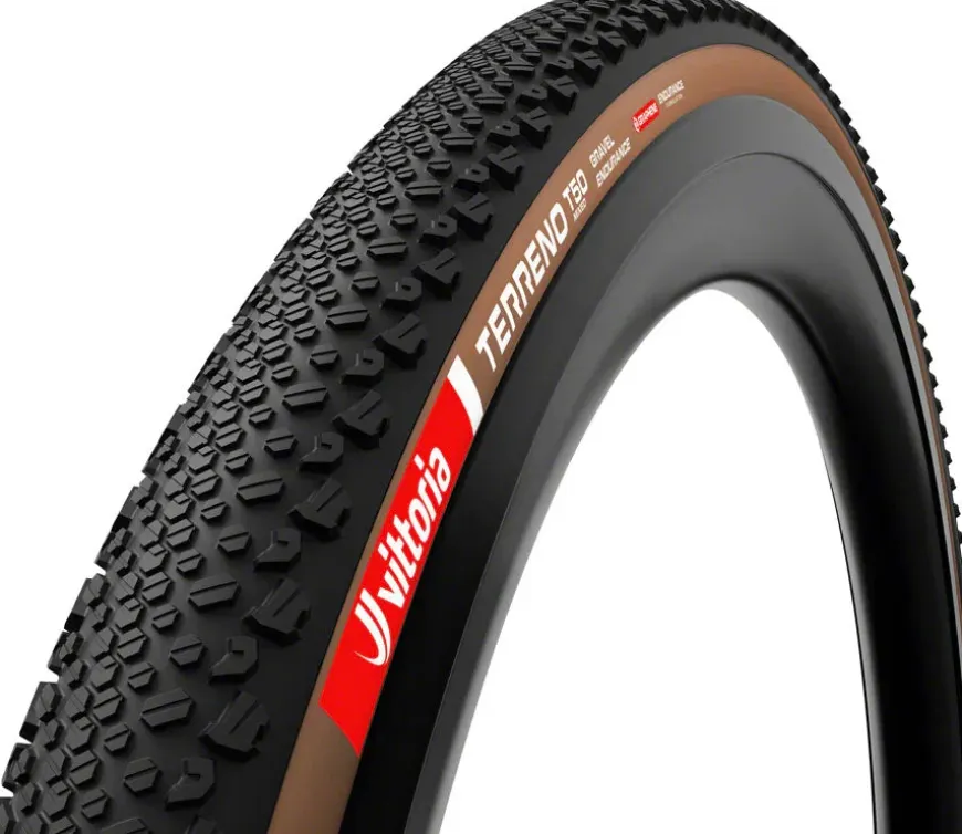 Vittoria Terreno T50 Mixed Tire - 700 x 45 Tubeless Folding Brown Gravel Endurance Graphene G2.0