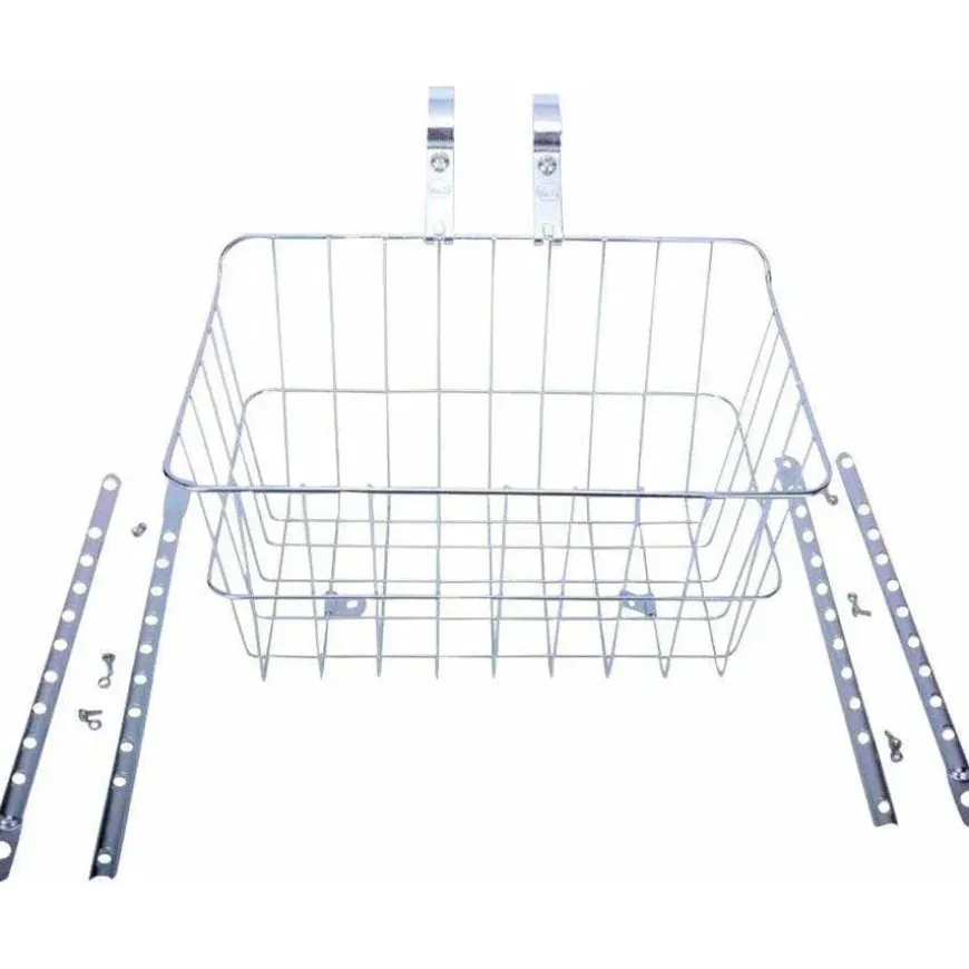 Wald 1512 Front Basket with Adjustable Legs, Silver