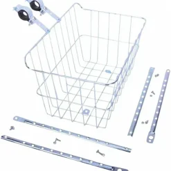 Wald 1512 Front Basket with Adjustable Legs, Silver