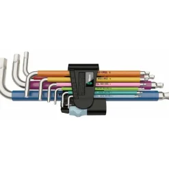 Wera 3950/9 Hex-Plus L-Key Hex Wrench Set Bike tools - Metric, Stainless