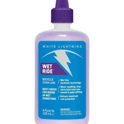 White Lightning Wet Ride Bike Chain Lube - 4 fl oz, Drip