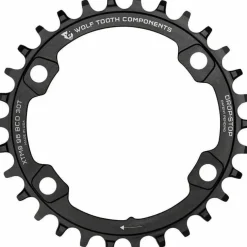 Wolf Tooth 96 BCD Chainring - 38t, 96 Asymmetric BCD, 4-Bolt, Drop-Stop, For Shimano XT M8000 and SLX M7000 Cranks