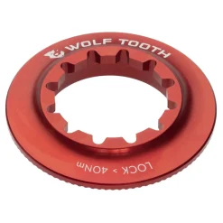 Wolf Tooth Centerlock Rotor Lockring - Internal Splined Red