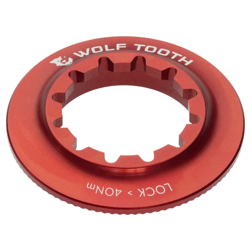 Wolf Tooth Centerlock Rotor Lockring - Internal Splined Red