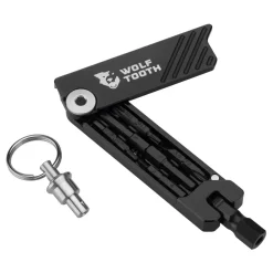 Wolf Tooth Components 6-Bit Hex Wrench Multi-Tool w/ Key Ring Silver