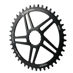 Wolf Tooth Direct Mount Chainring - 42t RaceFace/Easton CINCH Direct Mount Drop-Stop 10/11/12-Speed Eagle Flattop Compatible BLK