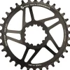 Wolf Tooth Direct Mount Chainring - 26t SRAM Direct Mount Drop-Stop A For SRAM 3-Bolt Cranksets 6mm Offset BLK