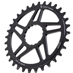 Wolf Tooth Direct Mount Chainring - 34t RaceFace/Easton CINCH Direct Mount Boost 3mm Offset Requires 12-Speed Hyperglide+ Chain BLK