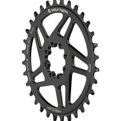 Wolf Tooth Direct Mount Chainring - 32t SRAM Direct Mount Drop-Stop B For SRAM 8-Bolt Cranksets 3mm Offset BLK