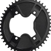 Wolf Tooth Elliptical Aero 110 Asymmetric BCD Chainring - 46t 110 Asymmetric BCD 4-Bolt Drop-Stop ST For Shimano GRX 800 Series BLK