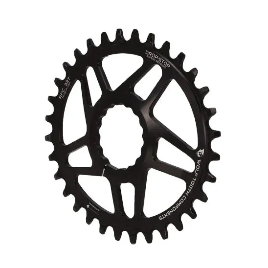 Wolf Tooth Elliptical Direct Mount Chainring - 32t RaceFace/Easton CINCH Direct Mount Drop-Stop 6mm Offset BLK