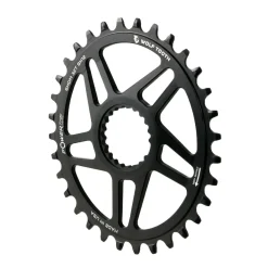 Wolf Tooth Elliptical Direct Mount Chainring - 32t Shimano Direct Mount Boost 3mm Offset Requires 12-Speed Hyperglide+ Chain BLK
