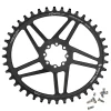 Wolf Tooth Elliptical Direct Mount Chainring - 40t SRAM Direct Mount Drop-Stop B For SRAM 8-Bolt Cranksets 6mm Offset BLK