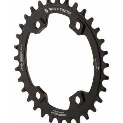 Wolf Tooth Elliptical Shimano 110 Asymmetric BCD Chainring, 4-Bolt, Drop-Stop, For Shimano Cranks