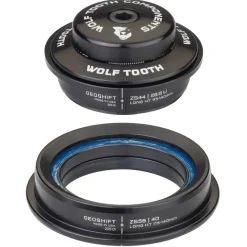 Wolf Tooth GeoShift Performance Angle Headset - 1 Deg Long ZS44/ZS56 Black