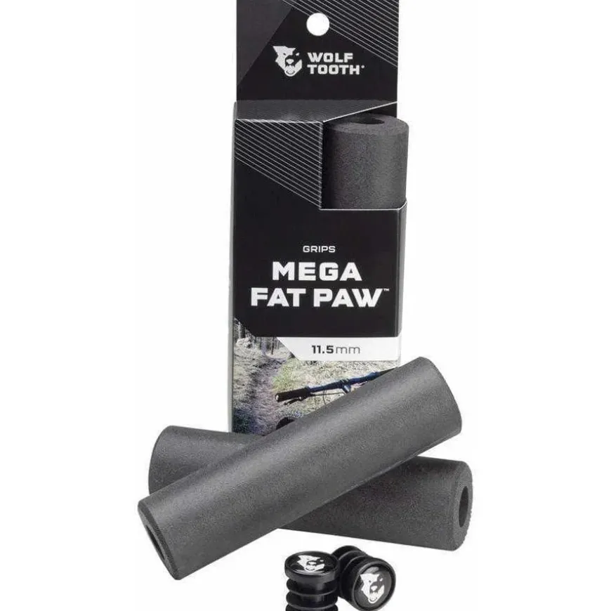 Wolf Tooth Mega Fat Paw Bike Handlebar Grips - Black