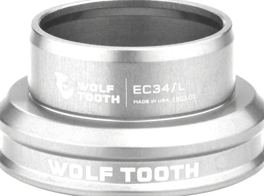Wolf Tooth Performance Headset - EC34/30 Lower Raw Silver