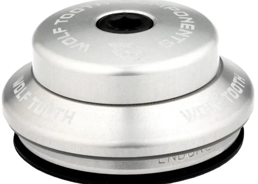 Wolf Tooth Premium Headset - IS41/28.6 Upper 7mm Stack Raw Silver