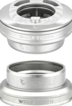 Wolf Tooth Premium Internal Headset - EC44 Upper / EC44 Lower For Enve In-Route System Only Raw Silver