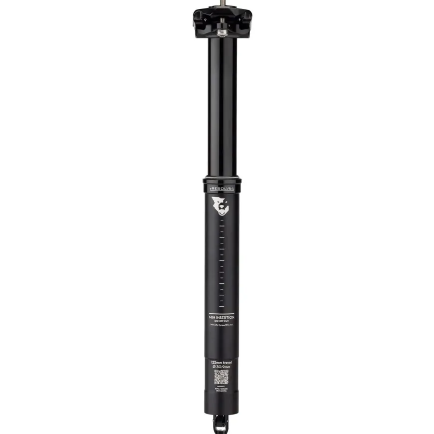 Wolf Tooth Resolve Dropper Seatpost - 30.9 160mm Travel Black Rev 1