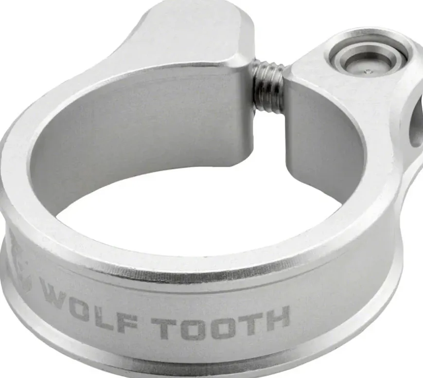 Wolf Tooth Seatpost Clamp - 34.9mm Raw Silver