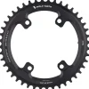 Wolf Tooth Shimano 110 Asymmetric BCD Chainring - 44t 110 Asymmetric BCD 4-Bolt Drop-Stop ST For Shimano GRX Cranks BLK