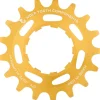 Wolf Tooth Single Speed Aluminum Cog - 17t Compatible with 3/32" Chains Gold