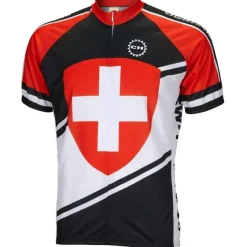 World Jerseys Men's Switzerland Road Bike Jersey