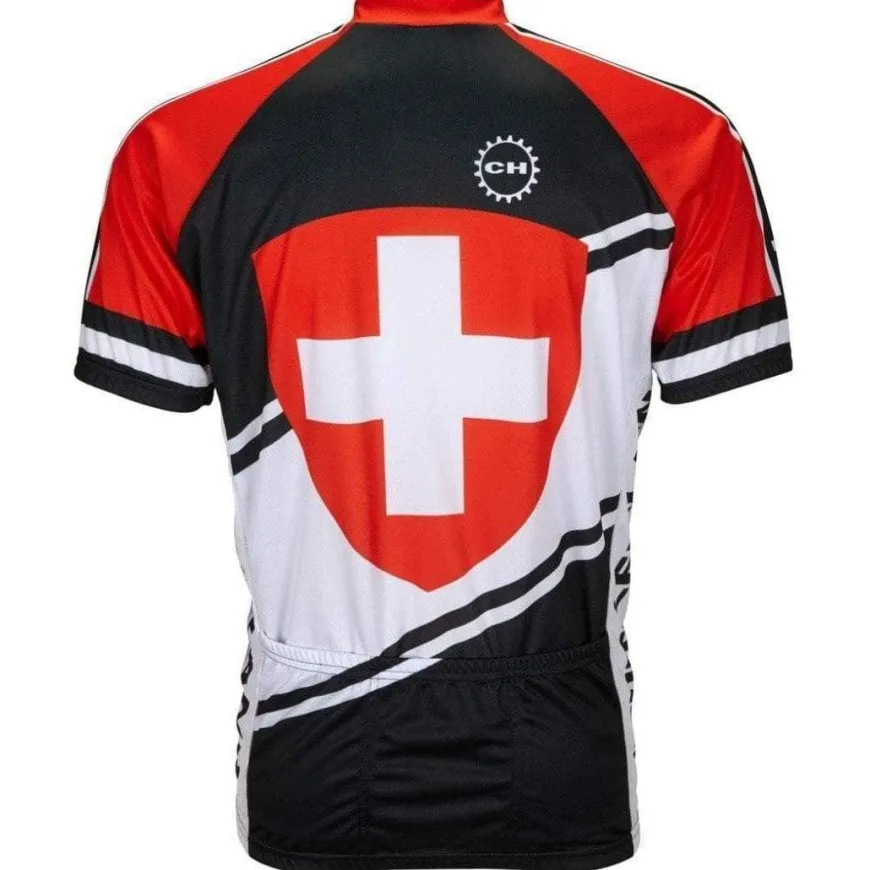 World Jerseys Men's Switzerland Road Bike Jersey