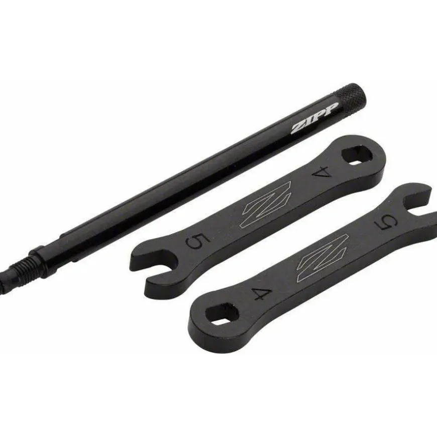 Zipp Zipp Tangente Aluminum Knurled Valve Extender - 98mm 1080 1 Piece Removable Presta Valve BLK