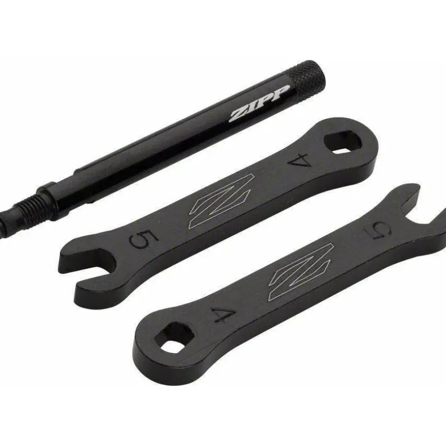 Zipp Zipp Tangente Aluminum Knurled Valve Extender - 65mm 808 1 Piece Removable Presta Valve BLK
