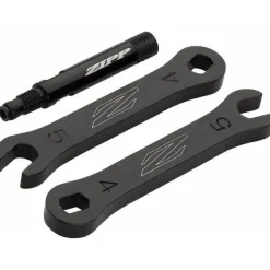 Zipp Zipp Tangente Aluminum Knurled Valve Extender - 48mm 60/404 1 Piece Removable Presta Valve BLK