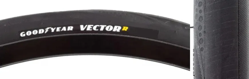 Zipp Zipp Goodyear VectorR NSW Road Tire 700x30C Folding Tubeless Ready Dynamic:UHP R:Shield Black